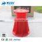 Adjustable plastic pedestal for raised outdoor floor support