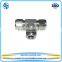 Double ferrule compression fitting, union cross fitting for metric tubes, pipe connector