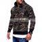 Camouflage Print Men Camo Hoodies Full Sleeve Hip-Hop Pullovers Hooded Sweatshirt