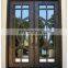 Villa double swing grill design entrance metal door
