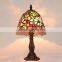 wholesale 8"W Butterfly Flowers Stained Glass Tiffany Style Table Desk Lamp, Zinc Base!