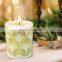 Newly designed Embossed electroplated glass jar scented candle home decoration soy wax essential oil scented candle set