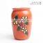 Colorful Succulent Flowerpot Clay Vase Korean Hand-painted Flower Flowerpot With Floral Designs