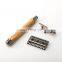 High Quality Nature Olive Wood Handle Razor Double Edge Men's Shaving Safety Razor