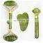3 in 1 Natural Original Custom Mini Green Facial Massager Jade Roller Gua Sha Set