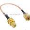 SMA Male Plug Crimp Type RF Coaxial Connector cable lmr200 lmr195 rg142 rg400 rg58