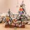 9PCS Nutcracker Puppet Christmas Wooden Pendants Walnut Soldier Christmas Tree Decorations Hanging Ornaments New Year Kids Gift