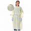 OEM Disposable Isolation Gown With Back Tie Anti-static Blue PP Gown For Hospital