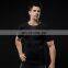 Men Oversized Gym Sports T Shirts Custom Logo Quick Dry Crewneck Running Fitness Tops