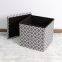 Polyester ottoman with pattern