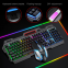 PC Gaming Keyboard And Mouse RGB Backlit Keyboards Rubber Keycaps Wired Game Mouse Keyboard