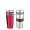 16OZ Inner new plastic PP outer stainless steel double wall travel mug