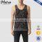 Custom Mens Low Scoop Neckline Leopard Print Graphic Tank Top