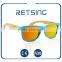 Hot sell personalized plastic bamboo sunglasses with revo lenses