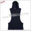 OEM high quality loose fit mens muscle hoodie tank top