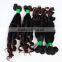 Hot China factory SPRIAL CURL 3 bundles red brazilian hair weave