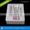 Flocking insert tray for cosmetic products plastic inner tray