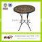 Various new design metal mosaic table plenty colors of garden mosaic metal furniture