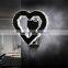 Lovely Heart Shaped Crystal Wall Lamp