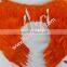 Craft Supplies Wholesale Angel Wings With Orange Goose Feather Decoration