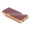 Hot selling Mobile phone charger leather power bank 10000mah for smartphone