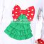 wholesale hot sale children girls beauty clothing set top & pant with ruffle