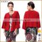 Fashion Tops Factory Direct Wholesale Batwing Sleeve Women's Red top
