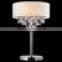 2016 home decoration black fabric crystal desk lamp