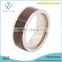 8mm titanium wedding bands with wood grain inlay