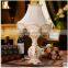 Luxury gold outline flower European table lamp for home lighting
