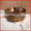 Luxury series bathroom round ceramic bronze hand printed basin for promotion BO-13