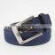 Hot sale fashion man origin jeans belt with blue genuine leather in yiwu