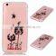 Transparent TPU phone case in pattern , sample free mobile phone fashion designed case for iphone 6/6S PLUS