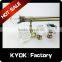 KYOK High quality cheap curtain rods leaf finial ,telescopic curtain pole with resin finials