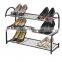 3 layer stainless steel/wooden shoe rack /shoe storage
