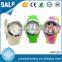 Promotion gift colorful silicone strap alloy case japan quartz kids watch