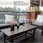 Star Hotel Luxury Garden WPC Sofa Set Patio Lounger Outdoor Plastic Wood Furniture