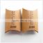 factory price custom made brown kraft color printing pillow shape box packaging