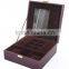 Luxury foldable leather gift box for jewerly / jewelry case