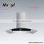 Cooking equipment range Island hood wall mounted