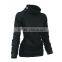 100% cotton high neck hoodie womens fleece hoodie