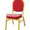 Foshan manufacturer aluminum fabric stacking hotel side chair YC608