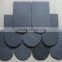natural black slate stone coated roof fish shaped tiles