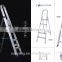 2016 hot sale multi-purpose 4 leg step aluminium ladder/aluminium folding ladder