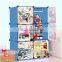 Baby plastic foldable storage wardrobe cabinet