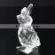 Animal theme crystal showpieces crystal rabbit in sale