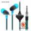Wallytech Flat cable in-ear Earphone For mobile phone