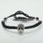 2016 Fashion Delicate Braiding Bracelets with Plating Skull Head