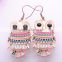 2016 Gold Plated New Design Simple Alloy Earring Jewelry , Women Fashion Cute Owl Pendant Earring/