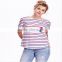 Women clothing fashion stripe t shirt wholesale China